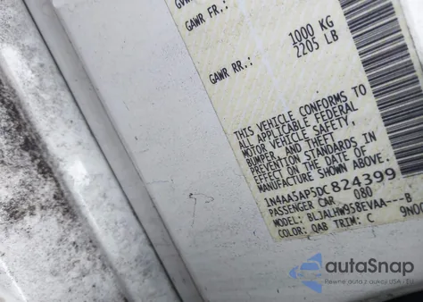 2013 Nissan Maxima S from USA, damaged, VIN 1N4AA5AP5DC824399